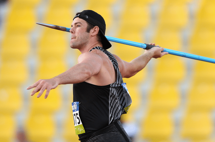 Rory McSweeney, New Zealand Paralympian throwing javelin