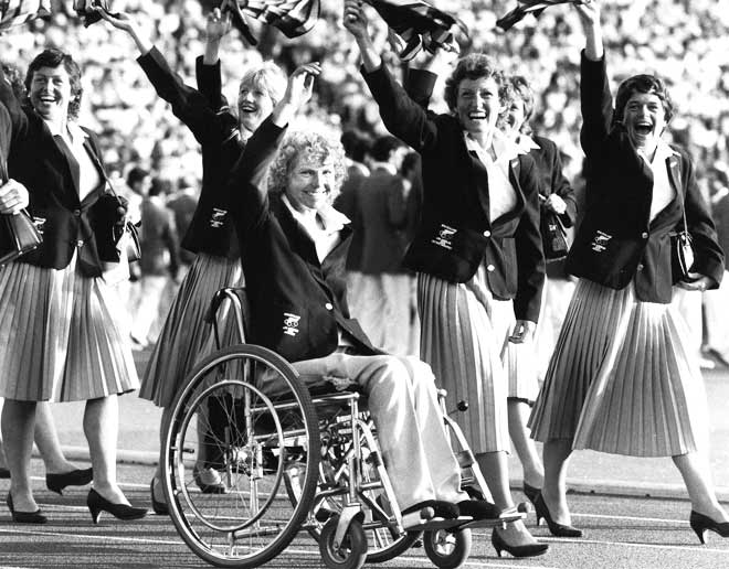 Neroli Fairhall at the opening ceremony of the 1894 Olympic Games