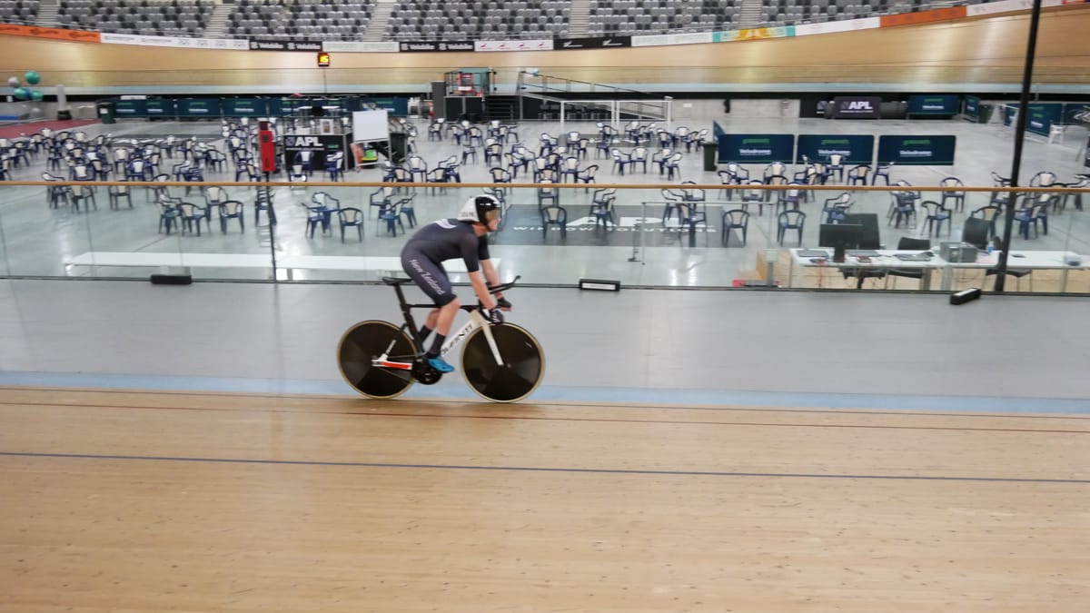 Devon Briggs at the Velodrome