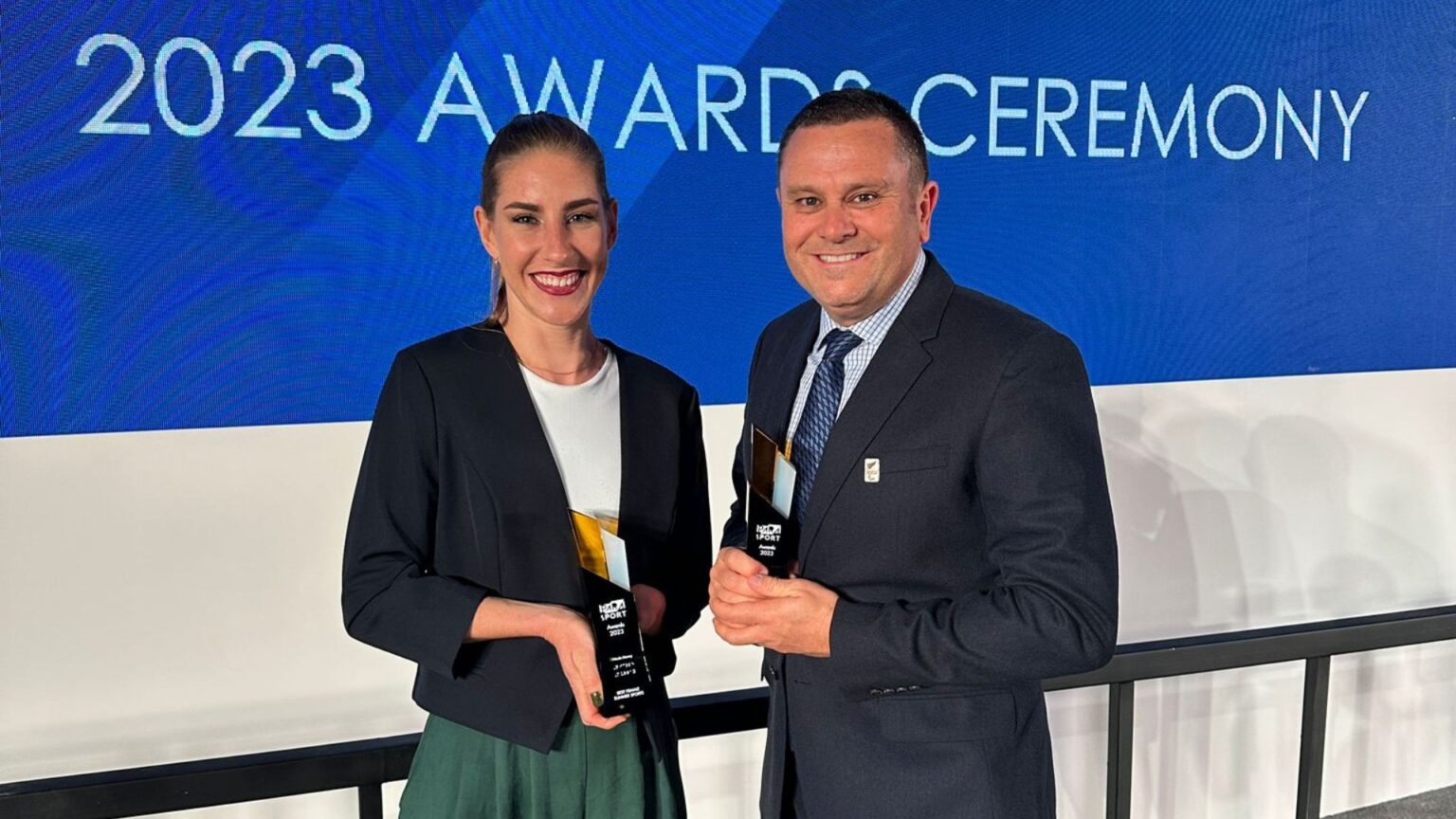 Nicole Murray and Greg Warnecke at the PARA SPORT Awards 2023